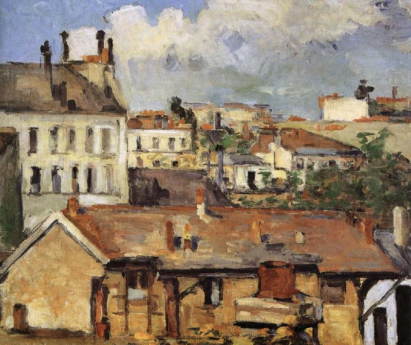 Paul Cezanne rooftop china oil painting image